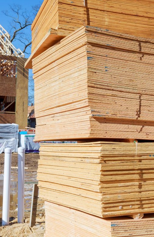 Stacked wooden building materials a stack of boards wood frame beam construction